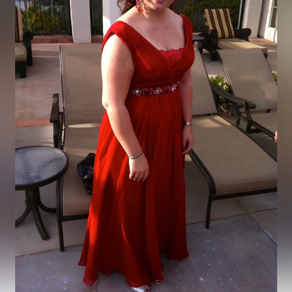 Terani red dress size 12-14